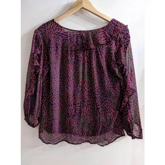 ba&sh | Genny Ruffled Georgette Top - Picture 3 of 15